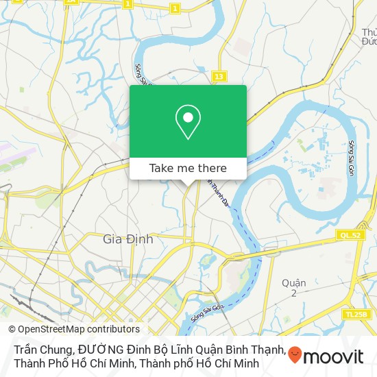 Bản đồ Trần Chung, ĐƯỜNG Đinh Bộ Lĩnh Quận Bình Thạnh, Thành Phố Hồ Chí Minh
