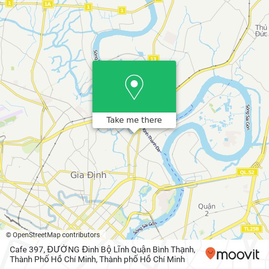 Bản đồ Cafe 397, ĐƯỜNG Đinh Bộ Lĩnh Quận Bình Thạnh, Thành Phố Hồ Chí Minh