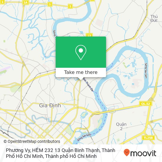 Bản đồ Phương Vy, HẺM 232 13 Quận Bình Thạnh, Thành Phố Hồ Chí Minh