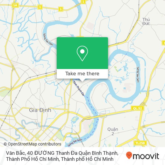 Bản đồ Vân Bắc, 40 ĐƯỜNG Thanh Đa Quận Bình Thạnh, Thành Phố Hồ Chí Minh