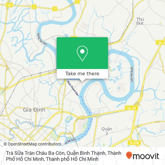 Bản đồ Trà Sữa Trân Châu Ba Còn, Quận Bình Thạnh, Thành Phố Hồ Chí Minh