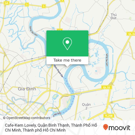 Bản đồ Cafe-Kem Lovely, Quận Bình Thạnh, Thành Phố Hồ Chí Minh