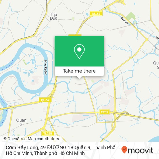 Bản đồ Cơm Bảy Long, 49 ĐƯỜNG 18 Quận 9, Thành Phố Hồ Chí Minh