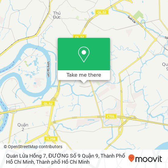 Bản đồ Quán Lửa Hồng 7, ĐƯỜNG Số 9 Quận 9, Thành Phố Hồ Chí Minh