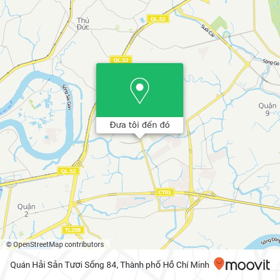 Bản đồ Quán Hải Sản Tươi Sống 84, 11 ĐƯỜNG 11 Quận 9, Thành Phố Hồ Chí Minh