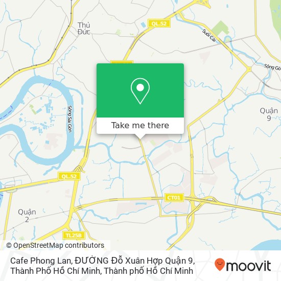 Bản đồ Cafe Phong Lan, ĐƯỜNG Đỗ Xuân Hợp Quận 9, Thành Phố Hồ Chí Minh