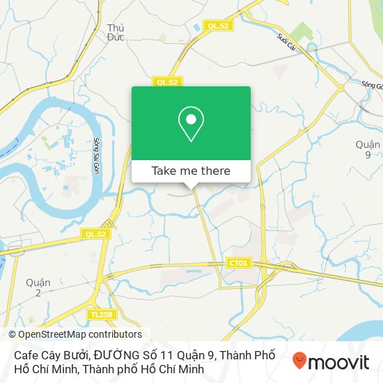Bản đồ Cafe Cây Bưởi, ĐƯỜNG Số 11 Quận 9, Thành Phố Hồ Chí Minh