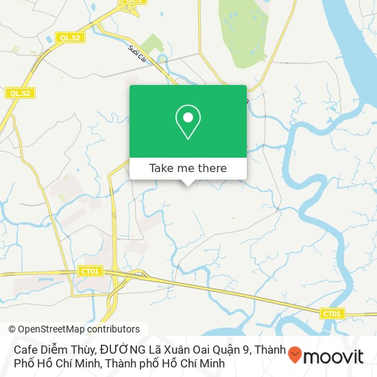 Bản đồ Cafe Diễm Thùy, ĐƯỜNG Lã Xuân Oai Quận 9, Thành Phố Hồ Chí Minh