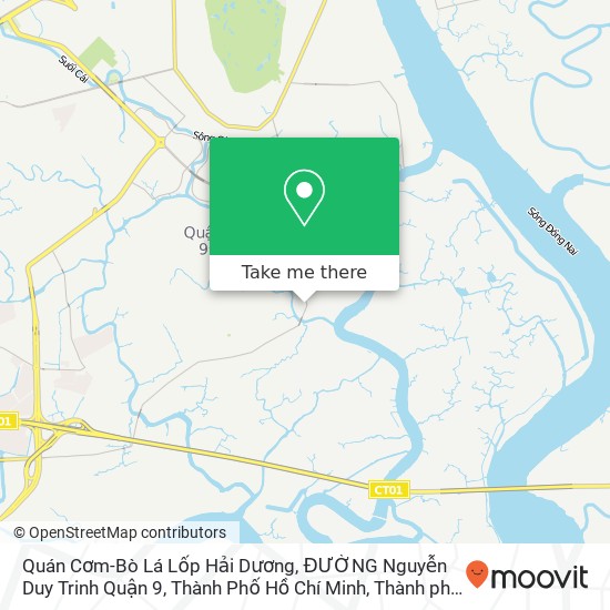 Bản đồ Quán Cơm-Bò Lá Lốp Hải Dương, ĐƯỜNG Nguyễn Duy Trinh Quận 9, Thành Phố Hồ Chí Minh