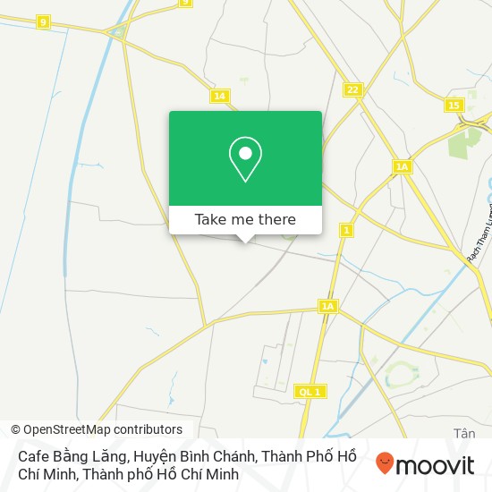 Bản đồ Cafe Bằng Lăng, Huyện Bình Chánh, Thành Phố Hồ Chí Minh