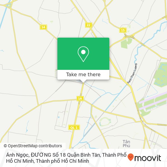 Bản đồ Ánh Ngọc, ĐƯỜNG Số 18 Quận Bình Tân, Thành Phố Hồ Chí Minh