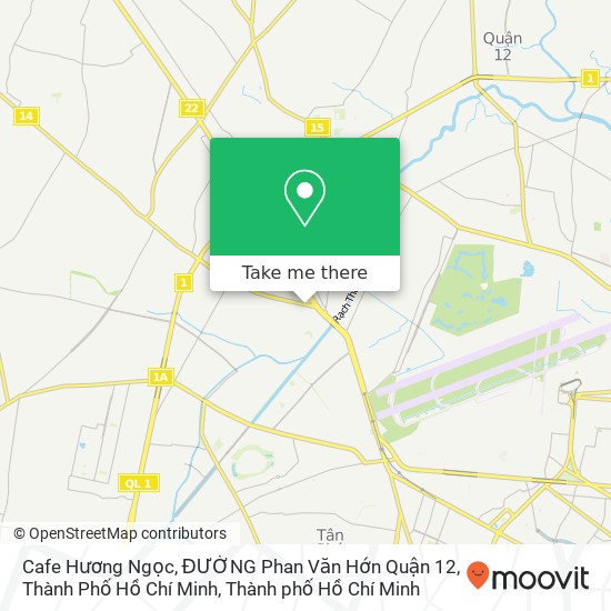 Bản đồ Cafe Hương Ngọc, ĐƯỜNG Phan Văn Hớn Quận 12, Thành Phố Hồ Chí Minh