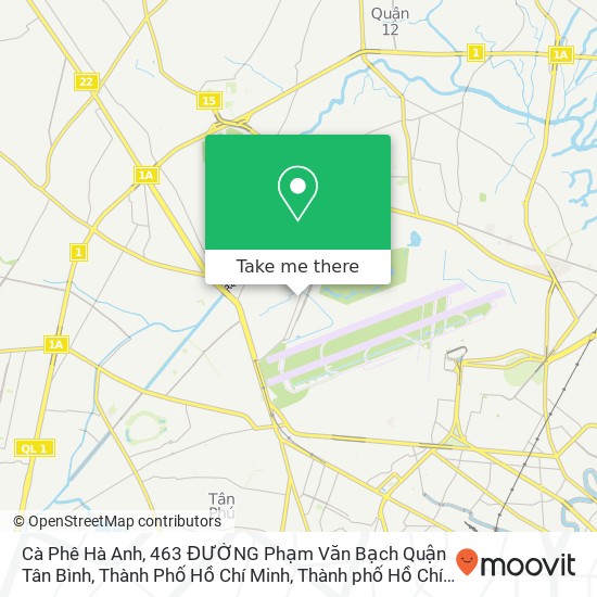 Bản đồ Cà Phê Hà Anh, 463 ĐƯỜNG Phạm Văn Bạch Quận Tân Bình, Thành Phố Hồ Chí Minh