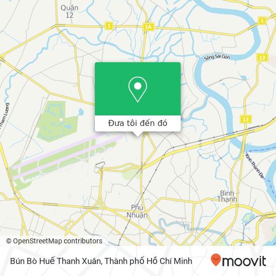 Bản đồ Bún Bò Huế Thanh Xuân, ĐƯỜNG Nguyễn Văn Công Quận Gò Vấp, Thành Phố Hồ Chí Minh