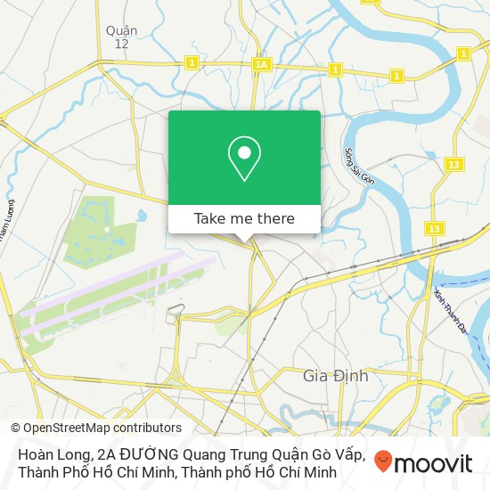 Bản đồ Hoàn Long, 2A ĐƯỜNG Quang Trung Quận Gò Vấp, Thành Phố Hồ Chí Minh