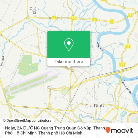 Bản đồ Ngân, 2A ĐƯỜNG Quang Trung Quận Gò Vấp, Thành Phố Hồ Chí Minh