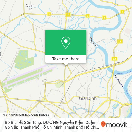 Bản đồ Bò Bít Tết Sơn Tùng, ĐƯỜNG Nguyễn Kiệm Quận Gò Vấp, Thành Phố Hồ Chí Minh