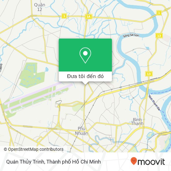 Bản đồ Quán Thủy Trinh, ĐƯỜNG Nguyễn Kiệm Quận Gò Vấp, Thành Phố Hồ Chí Minh