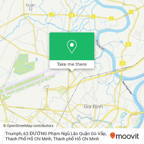 Bản đồ Triumph, 63 ĐƯỜNG Phạm Ngũ Lão Quận Gò Vấp, Thành Phố Hồ Chí Minh