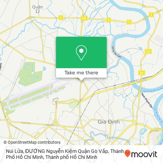 Bản đồ Núi Lửa, ĐƯỜNG Nguyễn Kiệm Quận Gò Vấp, Thành Phố Hồ Chí Minh