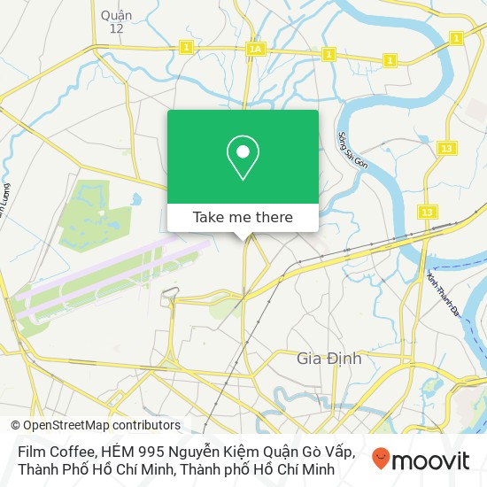Bản đồ Film Coffee, HẺM 995 Nguyễn Kiệm Quận Gò Vấp, Thành Phố Hồ Chí Minh