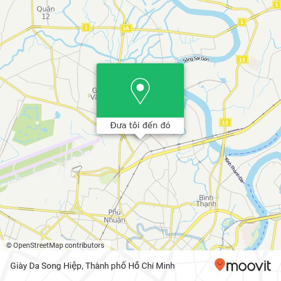Bản đồ Giày Da Song Hiệp, ĐƯỜNG Nguyễn Văn Nghi Quận Gò Vấp, Thành Phố Hồ Chí Minh