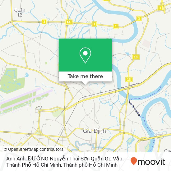 Bản đồ Anh Anh, ĐƯỜNG Nguyễn Thái Sơn Quận Gò Vấp, Thành Phố Hồ Chí Minh