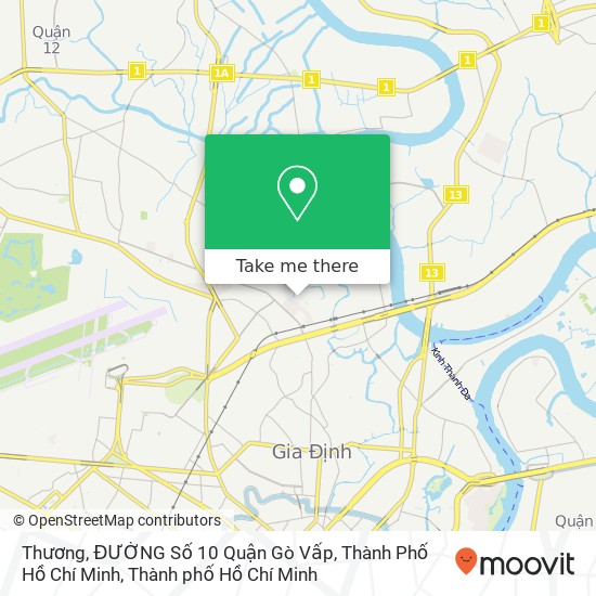 Bản đồ Thương, ĐƯỜNG Số 10 Quận Gò Vấp, Thành Phố Hồ Chí Minh