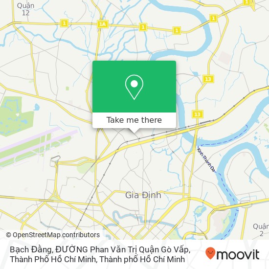 Bản đồ Bạch Đằng, ĐƯỜNG Phan Văn Trị Quận Gò Vấp, Thành Phố Hồ Chí Minh