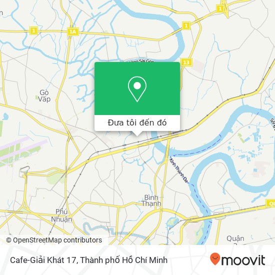 Bản đồ Cafe-Giải Khát 17, ĐƯỜNG Trục Phường 13 Quận Bình Thạnh, Thành Phố Hồ Chí Minh