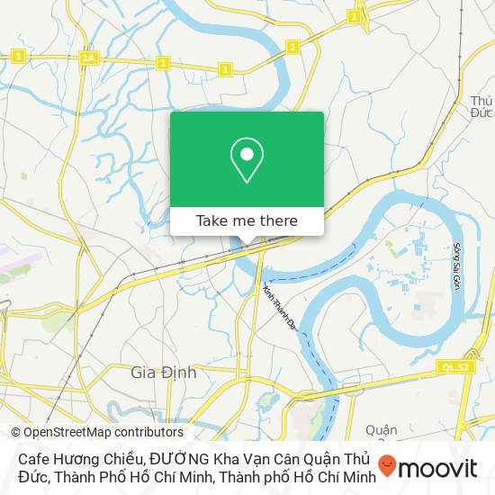 Bản đồ Cafe Hương Chiều, ĐƯỜNG Kha Vạn Cân Quận Thủ Đức, Thành Phố Hồ Chí Minh