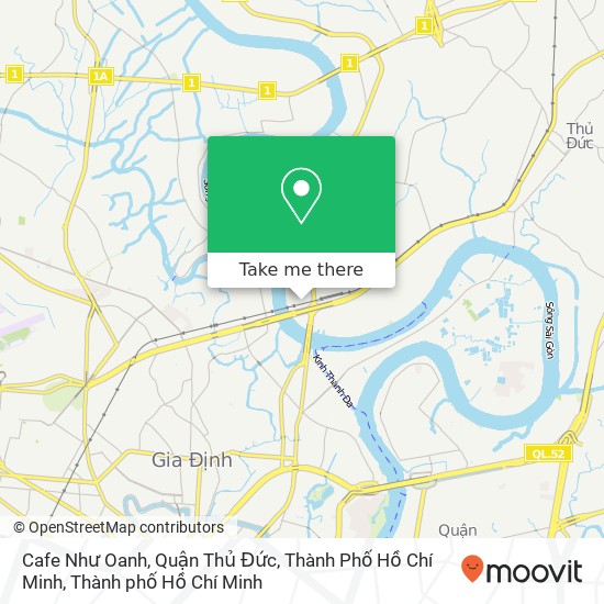 Bản đồ Cafe Như Oanh, Quận Thủ Đức, Thành Phố Hồ Chí Minh