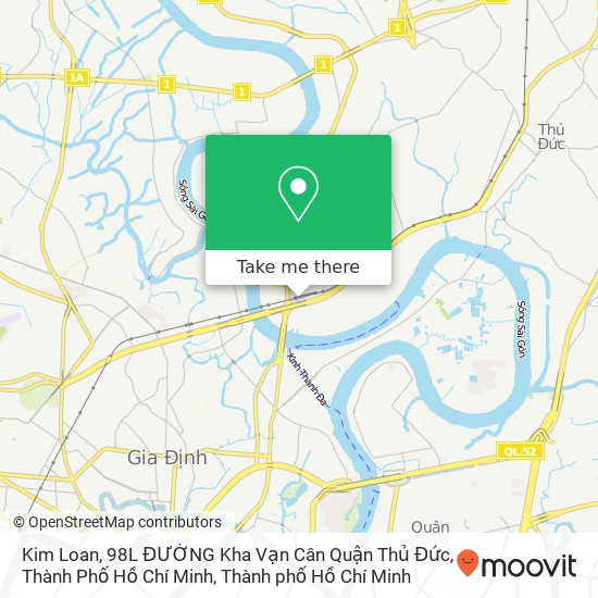 Bản đồ Kim Loan, 98L ĐƯỜNG Kha Vạn Cân Quận Thủ Đức, Thành Phố Hồ Chí Minh