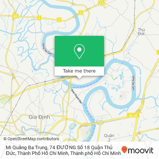 Bản đồ Mì Quảng Ba Trung, 74 ĐƯỜNG Số 18 Quận Thủ Đức, Thành Phố Hồ Chí Minh