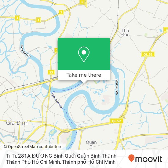 Bản đồ Ti Ti, 281A ĐƯỜNG Bình Quới Quận Bình Thạnh, Thành Phố Hồ Chí Minh