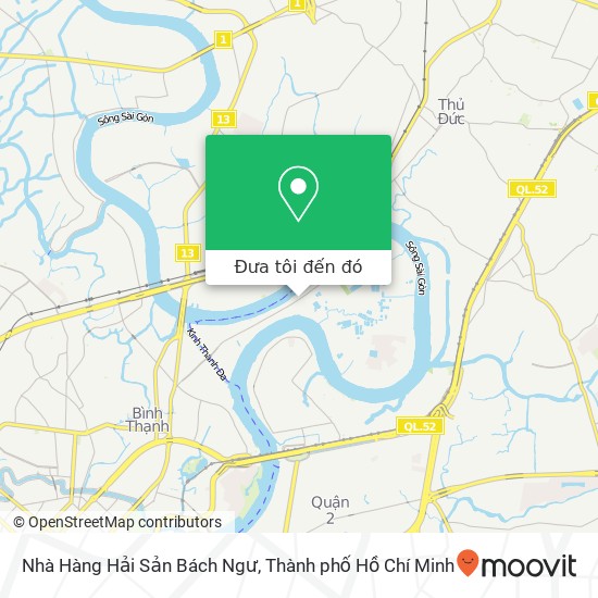 Bản đồ Nhà Hàng Hải Sản Bách Ngư, ĐƯỜNG Bình Quới Quận Bình Thạnh, Thành Phố Hồ Chí Minh