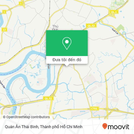 Bản đồ Quán Ăn Thái Bình, ĐƯỜNG Hồ Bá Phấn Quận 9, Thành Phố Hồ Chí Minh