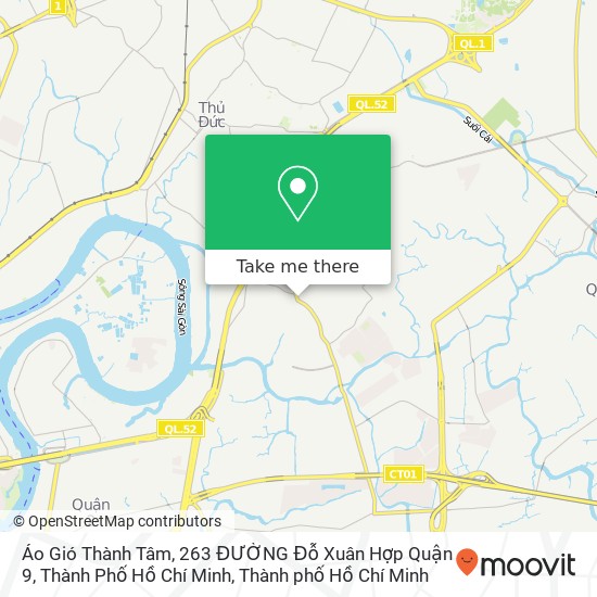 Bản đồ Áo Gió Thành Tâm, 263 ĐƯỜNG Đỗ Xuân Hợp Quận 9, Thành Phố Hồ Chí Minh