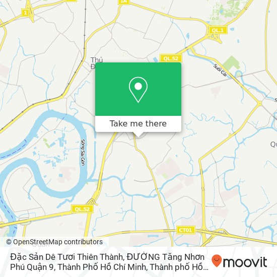 Bản đồ Đặc Sản Dê Tươi Thiên Thành, ĐƯỜNG Tăng Nhơn Phú Quận 9, Thành Phố Hồ Chí Minh