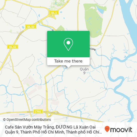 Bản đồ Cafe Sân Vườn Mây Trắng, ĐƯỜNG Lã Xuân Oai Quận 9, Thành Phố Hồ Chí Minh