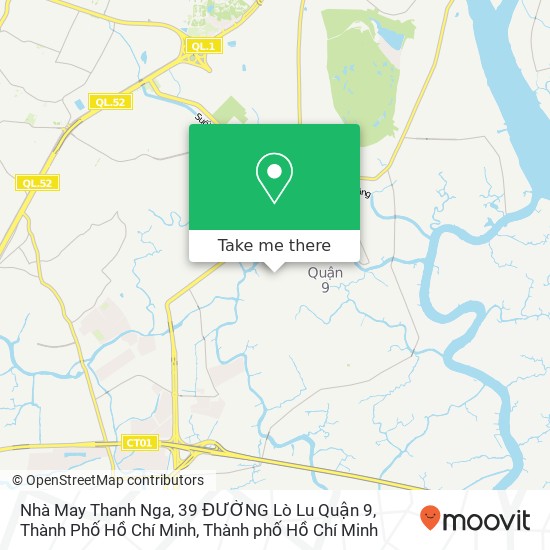 Bản đồ Nhà May Thanh Nga, 39 ĐƯỜNG Lò Lu Quận 9, Thành Phố Hồ Chí Minh