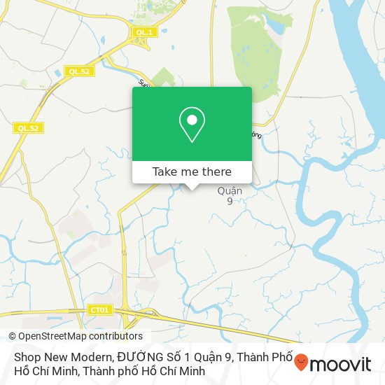 Bản đồ Shop New Modern, ĐƯỜNG Số 1 Quận 9, Thành Phố Hồ Chí Minh