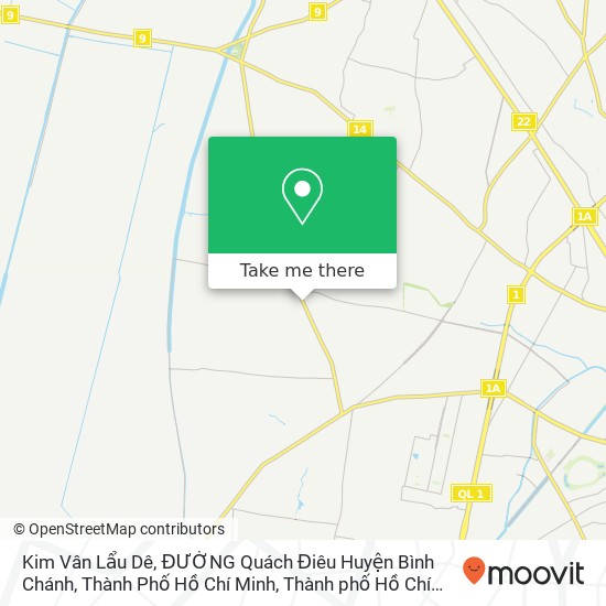 Bản đồ Kim Vân Lẩu Dê, ĐƯỜNG Quách Điêu Huyện Bình Chánh, Thành Phố Hồ Chí Minh