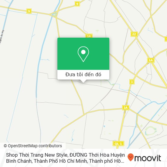 Bản đồ Shop Thời Trang New Style, ĐƯỜNG Thới Hòa Huyện Bình Chánh, Thành Phố Hồ Chí Minh