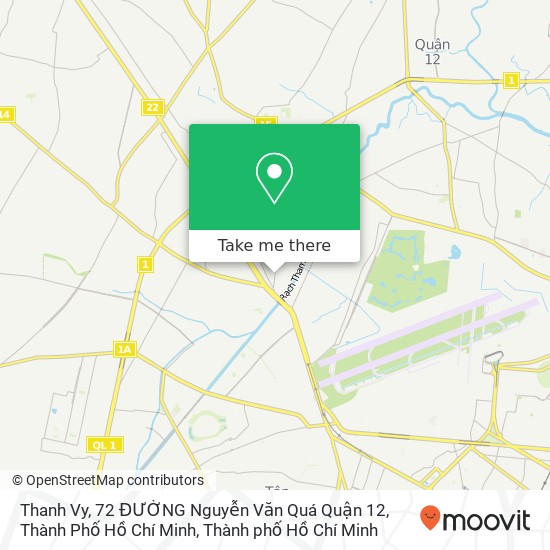Bản đồ Thanh Vy, 72 ĐƯỜNG Nguyễn Văn Quá Quận 12, Thành Phố Hồ Chí Minh