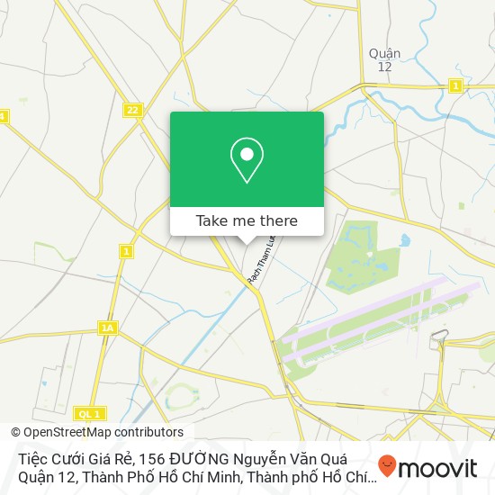 Bản đồ Tiệc Cưới Giá Rẻ, 156 ĐƯỜNG Nguyễn Văn Quá Quận 12, Thành Phố Hồ Chí Minh