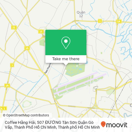 Bản đồ Coffee Hằng Hải, 507 ĐƯỜNG Tân Sơn Quận Gò Vấp, Thành Phố Hồ Chí Minh