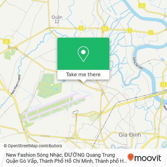 Bản đồ New Fashion Sóng Nhạc, ĐƯỜNG Quang Trung Quận Gò Vấp, Thành Phố Hồ Chí Minh
