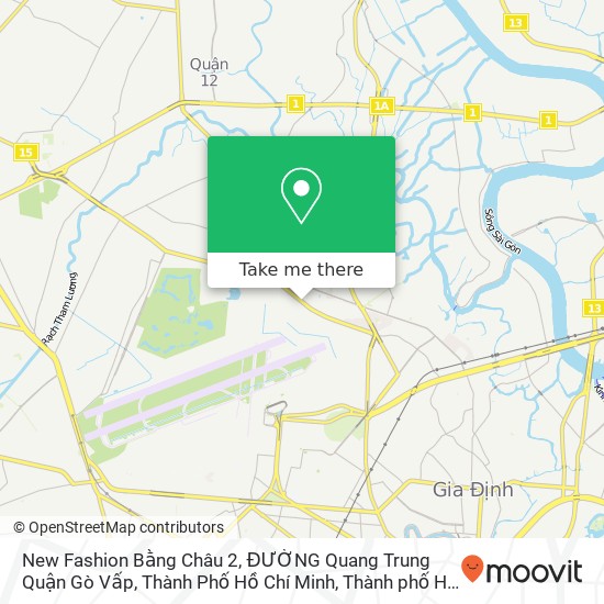 Bản đồ New Fashion Bằng Châu 2, ĐƯỜNG Quang Trung Quận Gò Vấp, Thành Phố Hồ Chí Minh