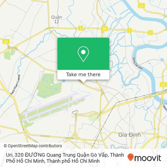Bản đồ Uri, 320 ĐƯỜNG Quang Trung Quận Gò Vấp, Thành Phố Hồ Chí Minh
